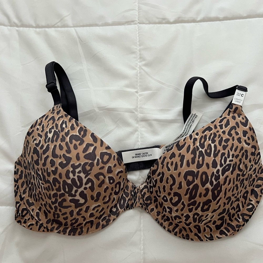 Leopard Print Women's Bra